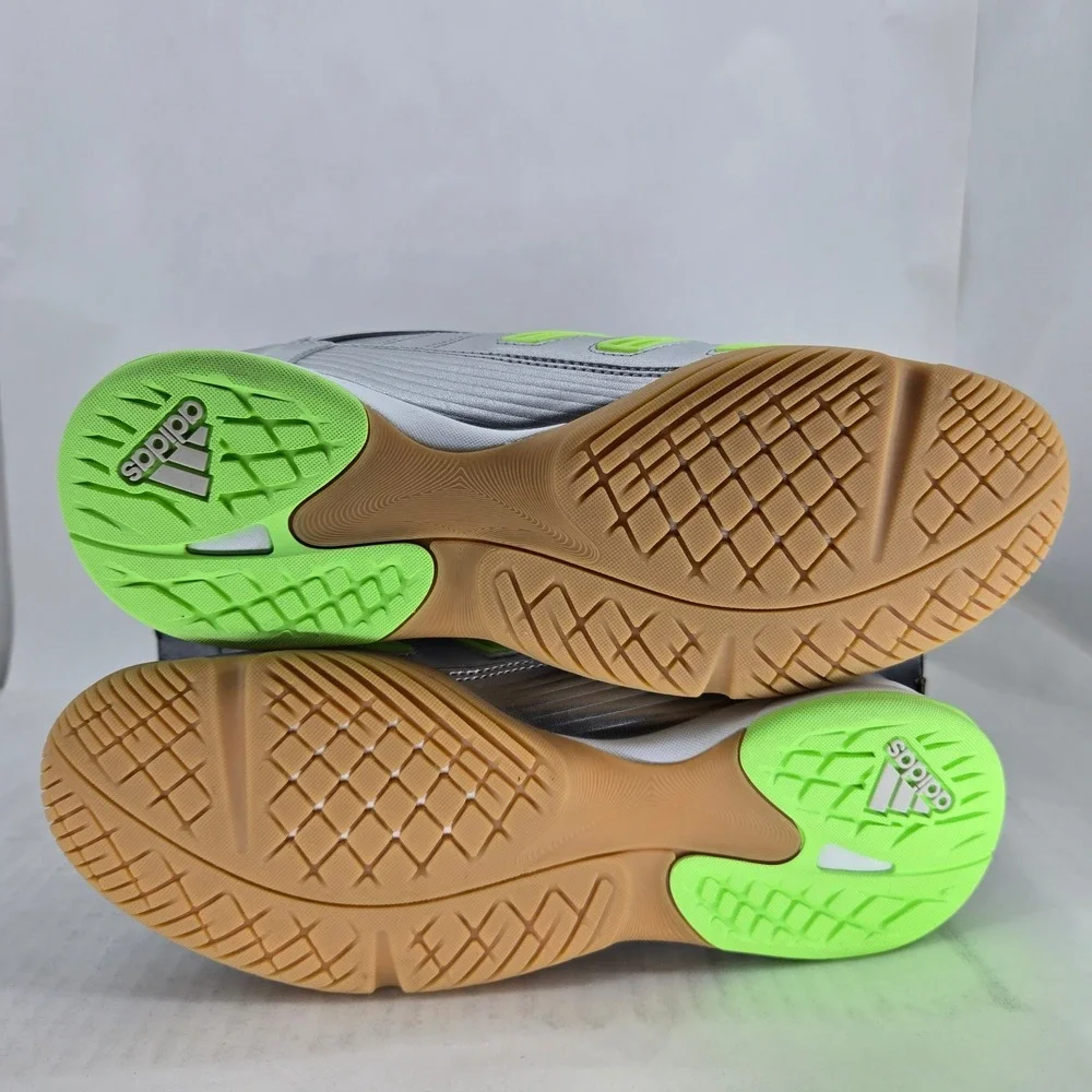 Adidas Predator Sala W Silver Green Indoor Soccer Shoes JR1636 Womens 9 NEW